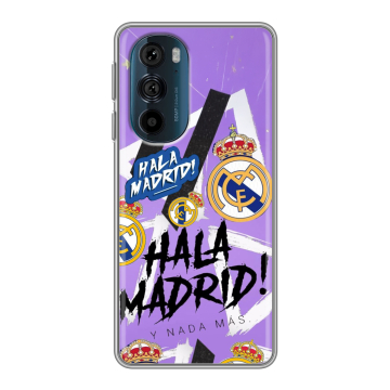 Силиконовый чехол на Motorola Edge 30 Pro с принтом Real Madrid Реал Мадрид