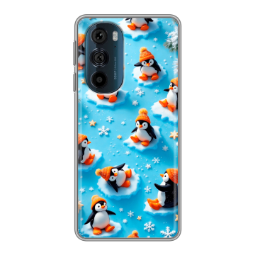Силиконовый чехол на Motorola Edge 30 Pro с принтом Новый год
