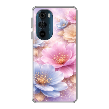 Силиконовый чехол на Motorola Edge 30 Pro с принтом женский