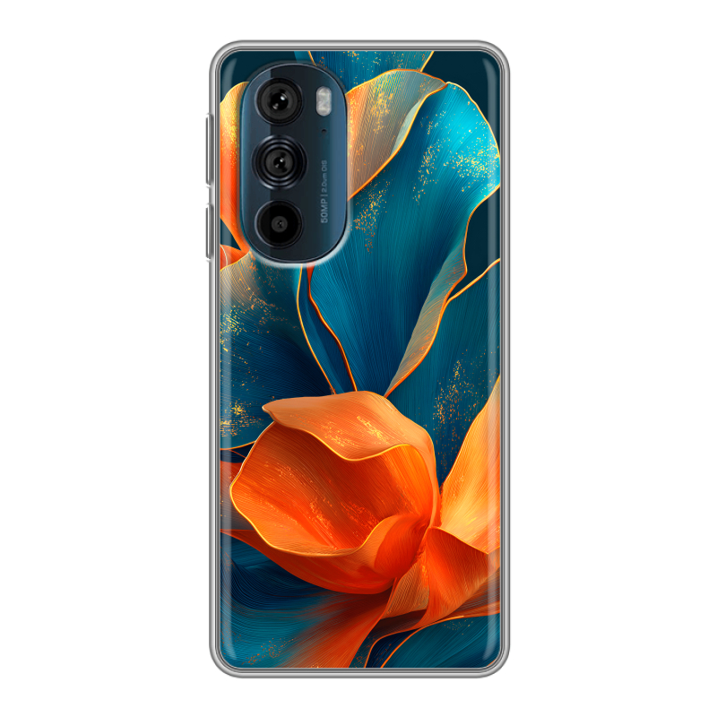 Силиконовый чехол на Motorola Edge 30 Pro с принтом Цветы Силиконовый чехол на Motorola Edge 30 Pro с принтом Цветы