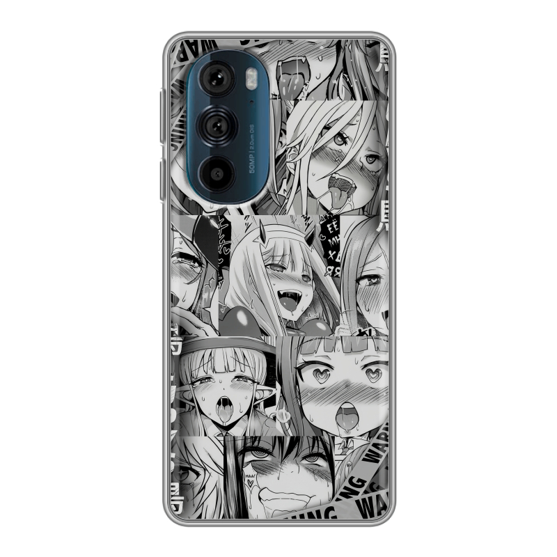 Силиконовый чехол на Motorola Edge 30 Pro с принтом Ahegao Ахегао Аниме Силиконовый чехол на Motorola Edge 30 Pro с принтом Ahegao Ахегао Аниме