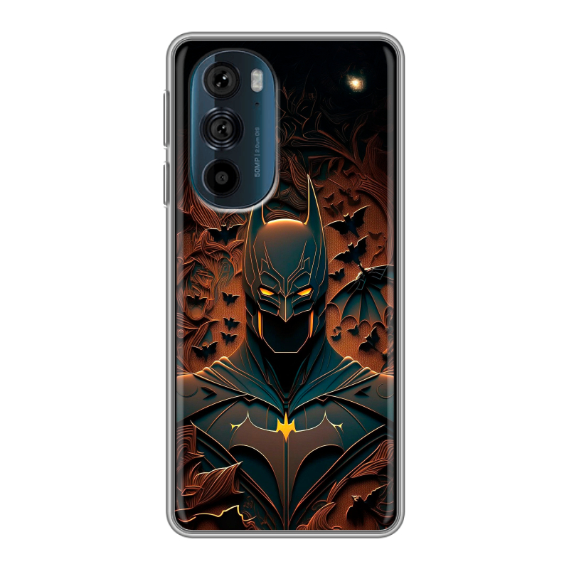 Силиконовый противоударный чехол на Motorola Edge 30 Pro с принтом Batman Бэтмен Силиконовый противоударный чехол на Motorola Edge 30 Pro с принтом Batman Бэтмен