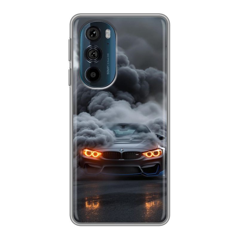 Силиконовый чехол на Motorola Edge 30 Pro с принтом BMW БМВ Силиконовый чехол на Motorola Edge 30 Pro с принтом BMW БМВ