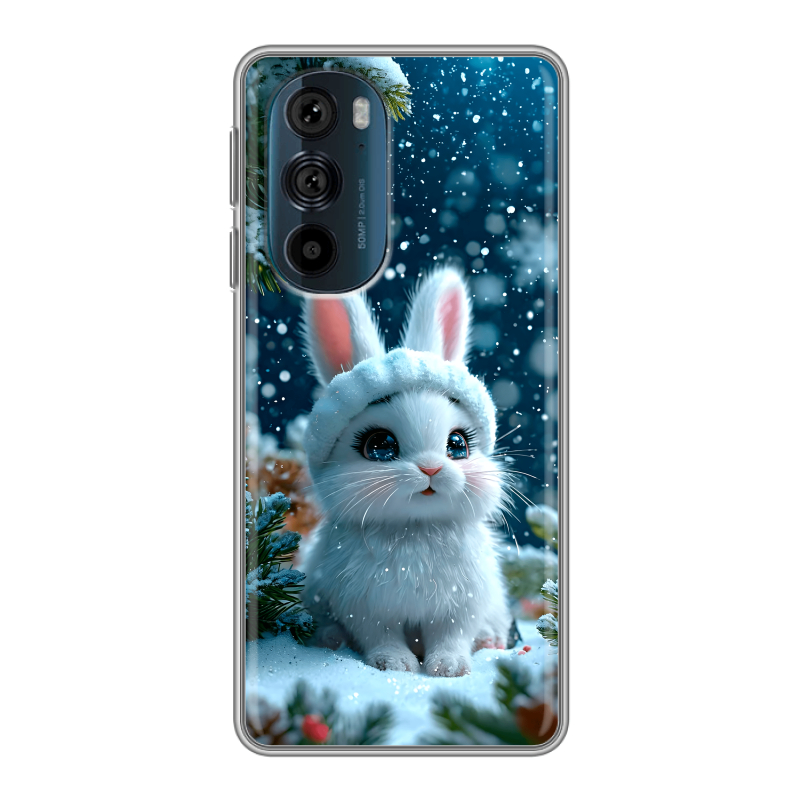 Силиконовый чехол на Motorola Edge 30 Pro с принтом Новый год Силиконовый чехол на Motorola Edge 30 Pro с принтом Новый год