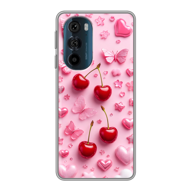 Силиконовый чехол на Motorola Edge 30 Pro с принтом для девочек Силиконовый чехол на Motorola Edge 30 Pro с принтом для девочек