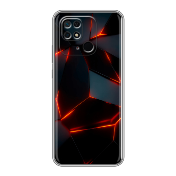 Силиконовый чехол на Xiaomi Redmi 10C с принтом Яркие абстракции Силиконовый чехол на Xiaomi Redmi 10C с принтом Яркие абстракции