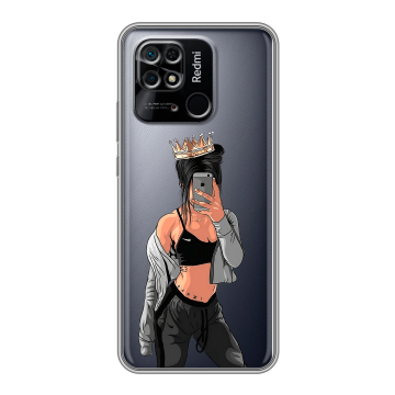 Силиконовый чехол на Xiaomi Redmi 10C с принтом Женские принты Силиконовый чехол на Xiaomi Redmi 10C с принтом Женские принты