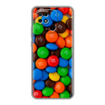 Силиконовый чехол на Xiaomi Redmi 10C с принтом Конфеты Силиконовый чехол на Xiaomi Redmi 10C с принтом Конфеты