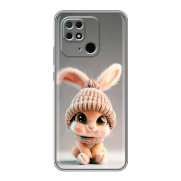 Силиконовый чехол на Xiaomi Redmi 10C с принтом Кролик Силиконовый чехол на Xiaomi Redmi 10C с принтом Кролик