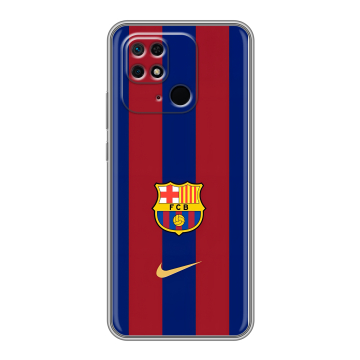 Силиконовый чехол на Xiaomi Redmi 10C с принтом Барселона Barcelona