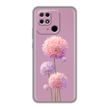 Силиконовый чехол на Xiaomi Redmi 10C с принтом Цветы