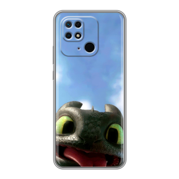 Силиконовый чехол на Xiaomi Redmi 10C с принтом Как приручить дракона Силиконовый чехол на Xiaomi Redmi 10C с принтом Как приручить дракона