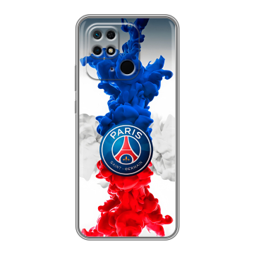 Силиконовый чехол на Xiaomi Redmi 10C с принтом PSG ПСЖ