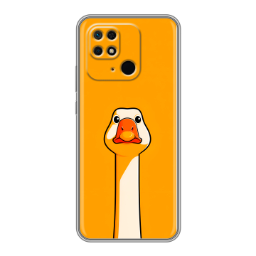 Силиконовый чехол на Xiaomi Redmi 10C с принтом Смешная утка
