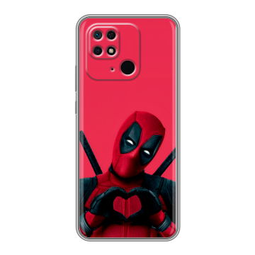 Силиконовый чехол на Xiaomi Redmi 10C с принтом Дедпул Deadpool