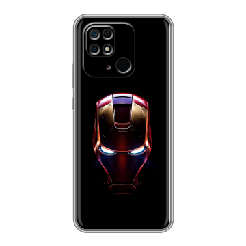 Силиконовый чехол на Xiaomi Redmi 10C с принтом IronMan Железный человек