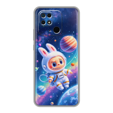 Силиконовый чехол на Xiaomi Redmi 10C с принтом Labubu Лабубу Силиконовый чехол на Xiaomi Redmi 10C с принтом Labubu Лабубу
