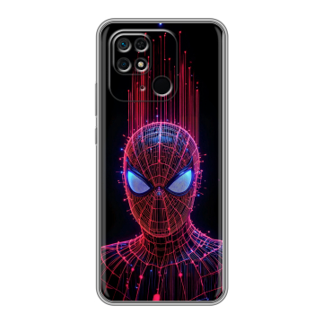 Силиконовый чехол на Xiaomi Redmi 10C с принтом Spiderman Человек паук Силиконовый чехол на Xiaomi Redmi 10C с принтом Spiderman Человек паук