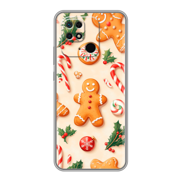 Силиконовый чехол на Xiaomi Redmi 10C с принтом Новый год