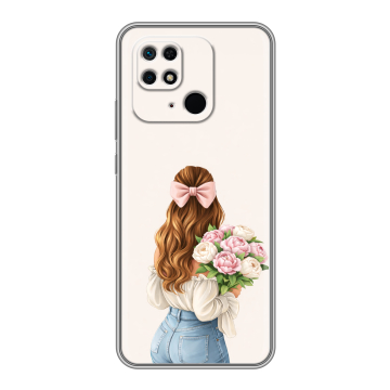 Силиконовый чехол на Xiaomi Redmi 10C с принтом женский Силиконовый чехол на Xiaomi Redmi 10C с принтом женский