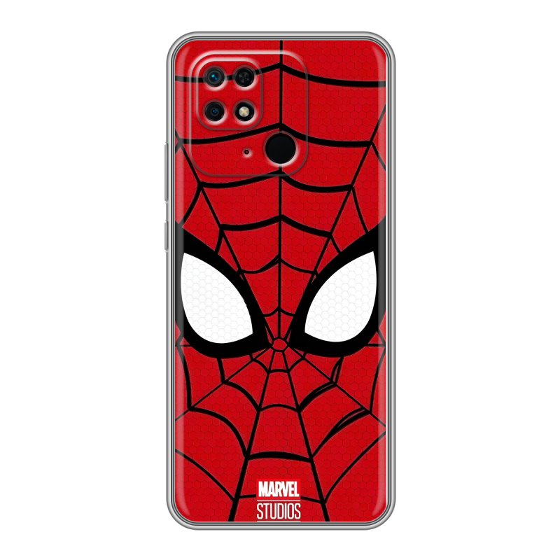 Силиконовый чехол на Xiaomi Redmi 10C с принтом человек паук spiderman Силиконовый чехол на Xiaomi Redmi 10C с принтом человек паук spiderman