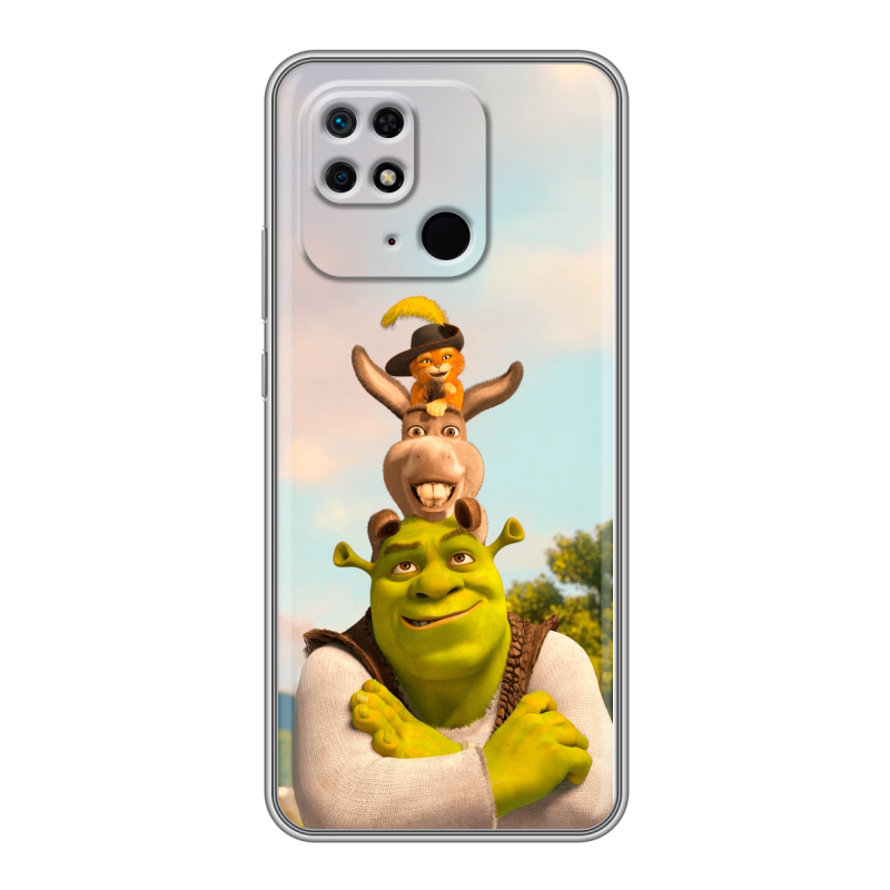 Силиконовый чехол на Xiaomi Redmi 10C с принтом Шрек Shrek Силиконовый чехол на Xiaomi Redmi 10C с принтом Шрек Shrek