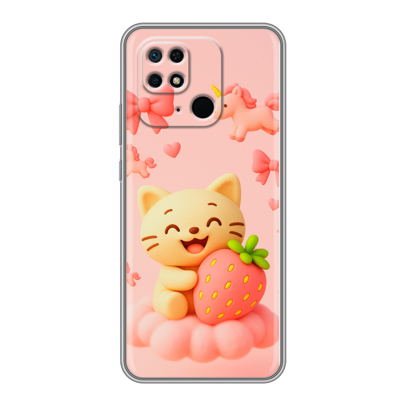 Силиконовый чехол на Xiaomi Redmi 10C с принтом для девочек Силиконовый чехол на Xiaomi Redmi 10C с принтом для девочек