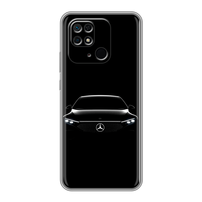 Силиконовый противоударный чехол на Xiaomi Redmi 10C с принтом Mercedes Мерседес Силиконовый противоударный чехол на Xiaomi Redmi 10C с принтом Mercedes Мерседес