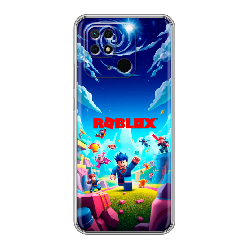 Силиконовый чехол на Xiaomi Redmi 10C с принтом Roblox Роблокс Силиконовый чехол на Xiaomi Redmi 10C с принтом Roblox Роблокс