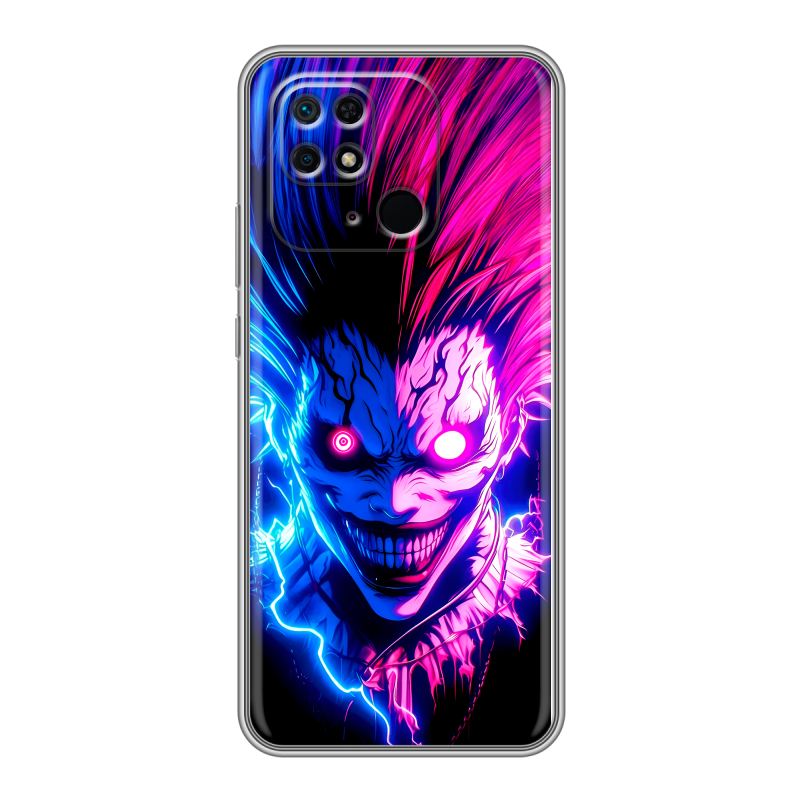 Силиконовый противоударный чехол на Xiaomi Redmi 10C с принтом Death note Тетрадь смерти Силиконовый противоударный чехол на Xiaomi Redmi 10C с принтом Death note Тетрадь смерти