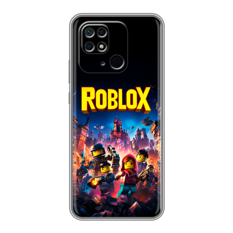 Силиконовый чехол на Xiaomi Redmi 10C с принтом Roblox Роблокс Силиконовый чехол на Xiaomi Redmi 10C с принтом Roblox Роблокс