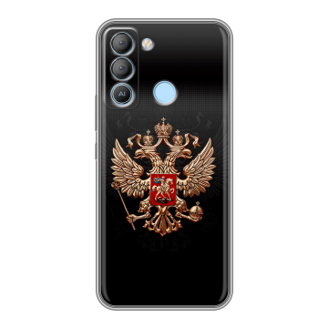Силиконовый чехол на Tecno Pop 5 LTE с принтом Герб России Силиконовый чехол на Tecno Pop 5 LTE с принтом Герб России