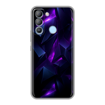 Силиконовый чехол на Tecno Pop 5 LTE с принтом Абстракиция