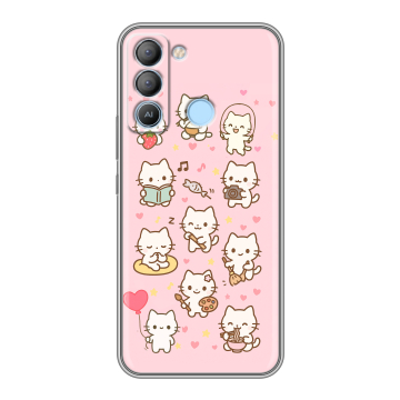 Силиконовый чехол на Tecno Pop 5 LTE с принтом Hello Kitty Хелоу Кити Силиконовый чехол на Tecno Pop 5 LTE с принтом Hello Kitty Хелоу Кити