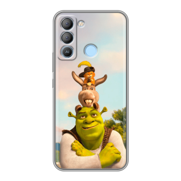 Силиконовый чехол на Tecno Pop 5 LTE с принтом Шрек Shrek Силиконовый чехол на Tecno Pop 5 LTE с принтом Шрек Shrek