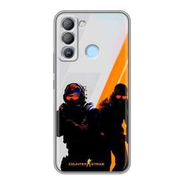 Силиконовый чехол на Tecno Pop 5 LTE с принтом Контер страйк Counter strike Силиконовый чехол на Tecno Pop 5 LTE с принтом Контер страйк Counter strike