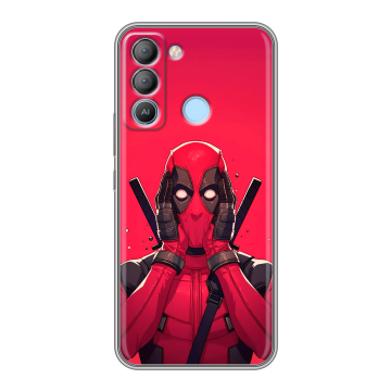 Силиконовый чехол на Tecno Pop 5 LTE с принтом Дедпул Deadpool Силиконовый чехол на Tecno Pop 5 LTE с принтом Дедпул Deadpool