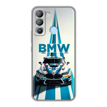 Силиконовый чехол на Tecno Pop 5 LTE с принтом БМВ BMW Силиконовый чехол на Tecno Pop 5 LTE с принтом БМВ BMW