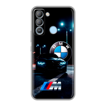 Силиконовый чехол на Tecno Pop 5 LTE с принтом БМВ BMW