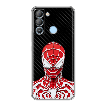 Силиконовый чехол на Tecno Pop 5 LTE с принтом человек паук spiderman Силиконовый чехол на Tecno Pop 5 LTE с принтом человек паук spiderman