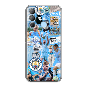 Силиконовый чехол на Tecno Pop 5 LTE с принтом Man City Манчестер Сити Силиконовый чехол на Tecno Pop 5 LTE с принтом Man City Манчестер Сити