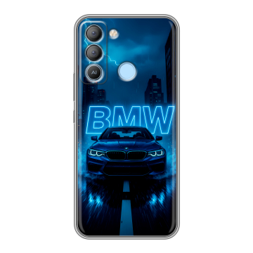Силиконовый чехол на Tecno Pop 5 LTE с принтом BMW БМВ Силиконовый чехол на Tecno Pop 5 LTE с принтом BMW БМВ