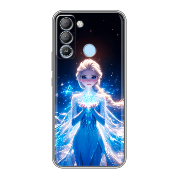 Силиконовый чехол на Tecno Pop 5 LTE с принтом Холодное сердце Frozen Силиконовый чехол на Tecno Pop 5 LTE с принтом Холодное сердце Frozen
