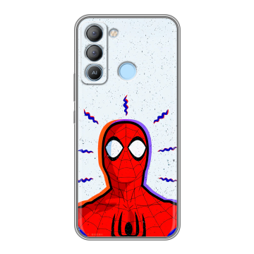 Силиконовый чехол на Tecno Pop 5 LTE с принтом Spiderman Человек паук Силиконовый чехол на Tecno Pop 5 LTE с принтом Spiderman Человек паук