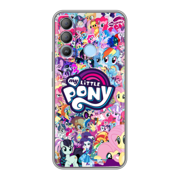 Силиконовый чехол на Tecno Pop 5 LTE с принтом My little pony Дружба чудо Силиконовый чехол на Tecno Pop 5 LTE с принтом My little pony Дружба чудо