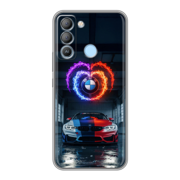 Силиконовый чехол на Tecno Pop 5 LTE с принтом BMW БМВ Силиконовый чехол на Tecno Pop 5 LTE с принтом BMW БМВ