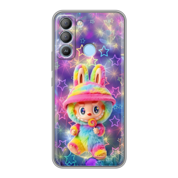 Силиконовый чехол на Tecno Pop 5 LTE с принтом Labubu Лабубу Силиконовый чехол на Tecno Pop 5 LTE с принтом Labubu Лабубу