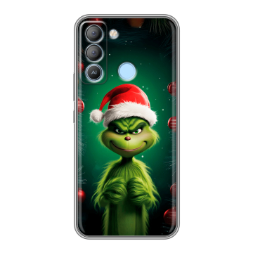 Силиконовый чехол на Tecno Pop 5 LTE с принтом Гринч Новый год Рождество Силиконовый чехол на Tecno Pop 5 LTE с принтом Гринч Новый год Рождество