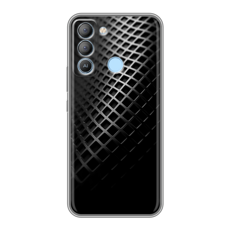 Силиконовый чехол на Tecno Pop 5 LTE с принтом Текстура металла Силиконовый чехол на Tecno Pop 5 LTE с принтом Текстура металла