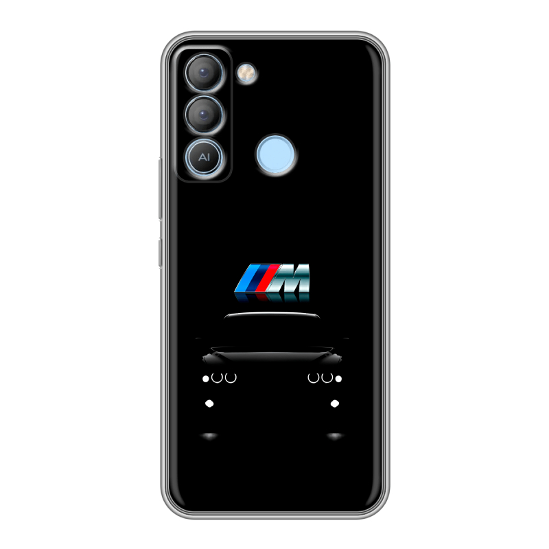 Силиконовый противоударный чехол на Tecno Pop 5 LTE с принтом БМВ BMW Силиконовый противоударный чехол на Tecno Pop 5 LTE с принтом БМВ BMW